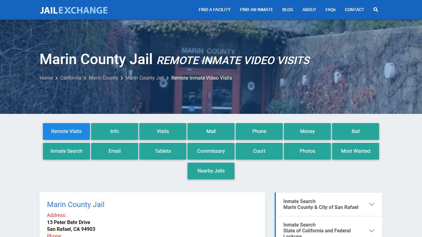 Video Visitation - Marin County Jail, CA - Jail Exchange